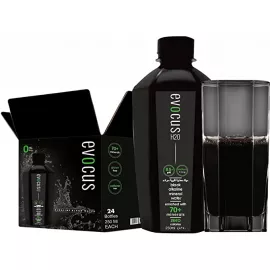 Evocus H2O Mineral Alkaline Black Water 250 ml x 24