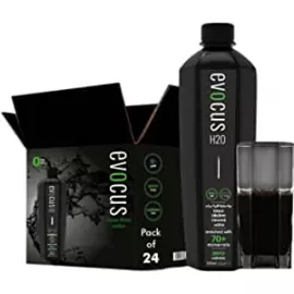 Evocus H20 Mineral Alkaline Black Water 500ml x 24
