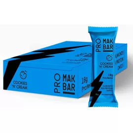 MAK BAR Pro (Cookies 'N' Cream Flavor) Protein Bar 12 X 55g