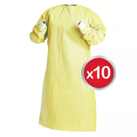 Max PP Isolation Gown 20gr/m2115cmx137cm Size: Medium  (10pcs/Pack)