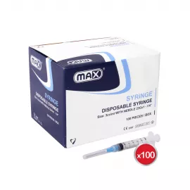 Max Disposable Syringes 3ml 100pcs/Box