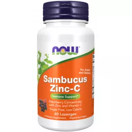 Now Foods Sambucus Zinc-C 60 Lozenges