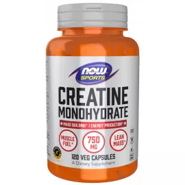 Now Sports Creatine Monohydrate 750mg 120 Veg Capsules