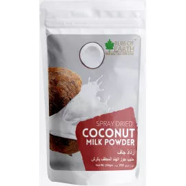 Bliss of Earth Coconut Milk Powder Organic Gluten Free, Vegan Unsweetened for Beverages Curries and Other Recipes Making 200g