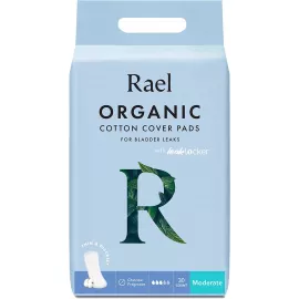Rael Organic Cotton Cover Pads for Bladder Leaks - Moderate