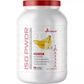 Metabolic Nutrition Whey Protein Isolate ISO Powder Banana Cream 3.04 lb