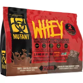 Mutant Whey Triple Chocolate and Chocolate Fudge Brownie 1.8 kg 4 lbs