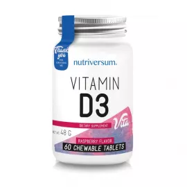 Nutriversum Vita D3 Raspberry Chewable 60 Tablets
