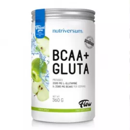 Nutriversum Flow BCAA + Gluta  Green Apple 360g