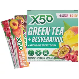 X50 Green Tea 6 Assorted Flavours 60 Sachets