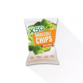 رقائق البروكلي بنكهة الباربكيو من إكس 50 60g