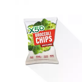  رقائق البروكلي الحارة من إكس 50  60g