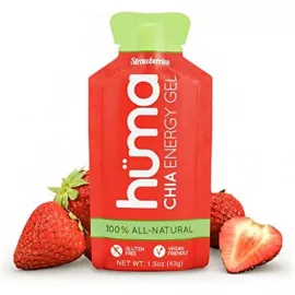 HUMA Chia Strawberry Flavour Vegan Energy Gel 9 x 43g