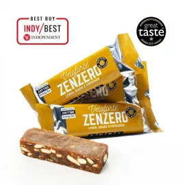 VELOFORTE Zenzero Citrus Fruits Almond Honey Flavour Energy Bar 9 x 62g