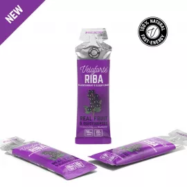 VELOFORTE Riba Blackcurrant Elderflower Flavour Energy Gel 9 x 33g