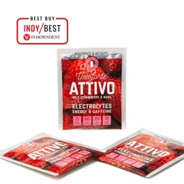 VELOFORTE Attivo Strawberry and Basil Flavour Electrolyte Powder 9 x 25g