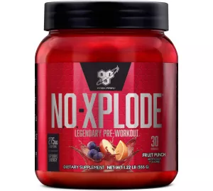 BSN, N.O.-Xplode Legendary Pre-Workout Fruit Punch 1.22 lbs (555 g)