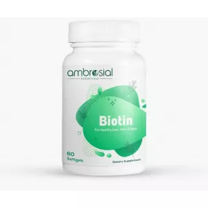 Ambrosial Biotin Hair Growth Supplement 2500 MCG Serving 1 Pack