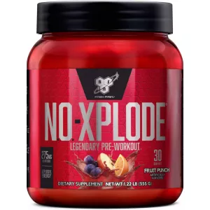 BSN, N.O.-Xplode Legendary Pre-Workout Fruit Punch 1.22 lbs (555 g)