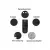 1441 Fitness Leg Weights with Adjustable Weights 9 KG (Sold as Pair)