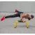Lebert Fitness Parallettes Push Up Dip Stand (12''H x 25''L x 16''W) S - Yellow