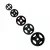 Apus Premium Olympic Rubber Weight Plates - 20 Kg