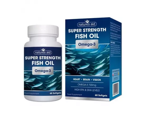 Natures Aid Super Strength Omega 3 Softgel 60's