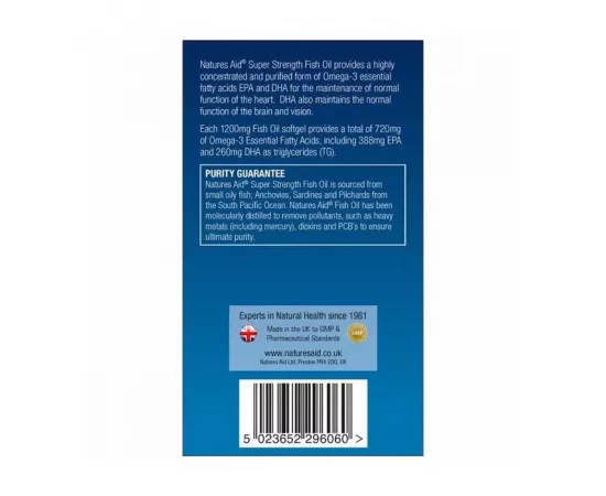 Natures Aid Super Strength Omega 3 Softgel 60's
