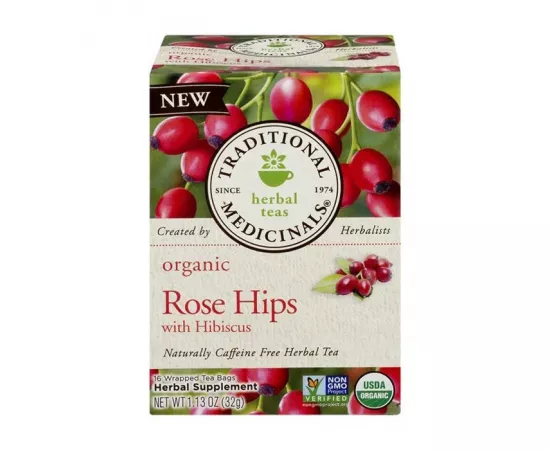 Traditional Medicinals Rose Hips With Hibiscus 16 Tea Bags