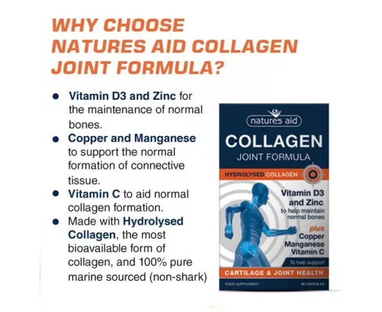 Natures Aid Collagen Joint Formula Capsules 60's