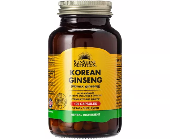 Sunshine Nutrition Korean Ginseng 100 Capsules