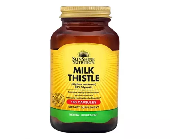 Sunshine Nutrition Milk Thistle Herbal 100 Capsules