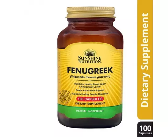 Sunshine Nutrition Fenugreek Capsules 610 mg 100's