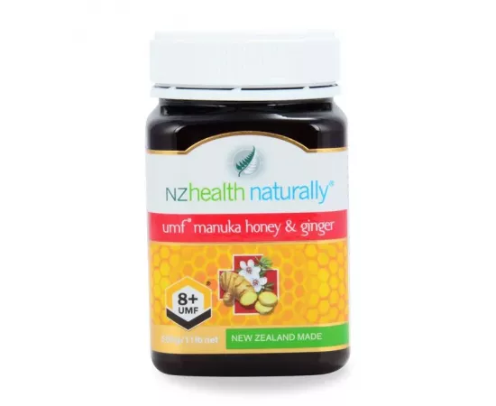 Nz Health Umf Manuka Honey 8+ With Ginger 500 g