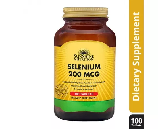 Sunshine Nutrition Selenium 200 mcg Tablets 100's
