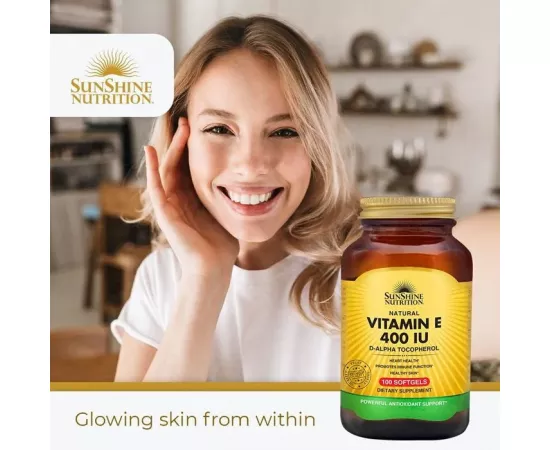 Sunshine Nutrition Natural Vitamin E 400 IU 100 Softgels