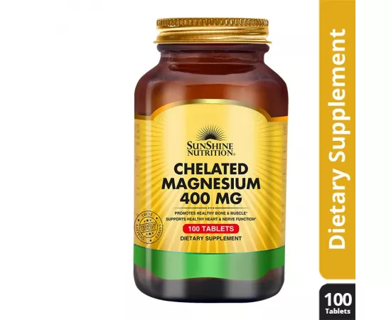 Sunshine Nutrition Chelated Magnesium 400 mg Tablet 100's