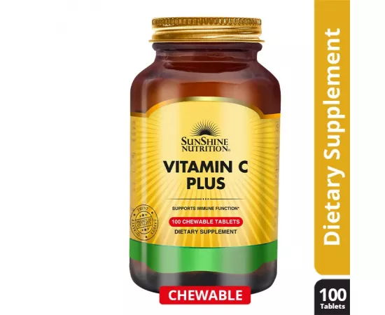 Sunshine Nutrition Vitamin C Plus Chewable Tablet 100's