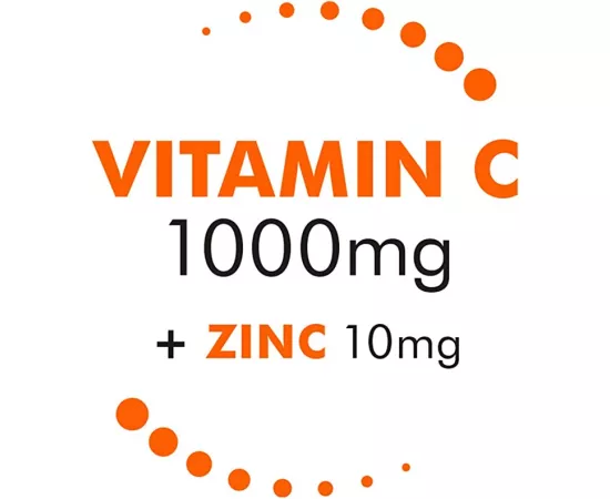  أقراص فيتامين C والزنك الفوارة بتركيز 1000 ميللي جرام  من بيوجلان 20's