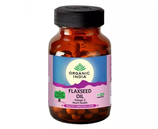 Organic India Flaxseed Oil Capsule Capsules 60's