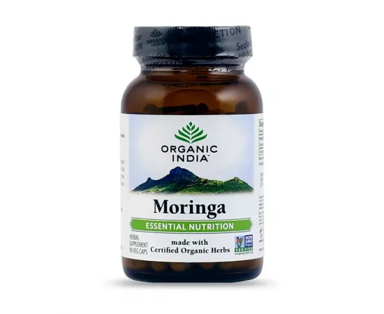 Organic India Moringa Herbal Supplement Capsules 90's