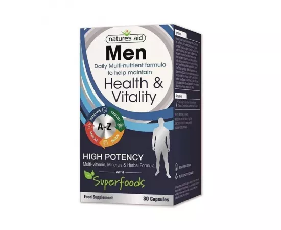 Natures Aid Men Health & Vitality 30'S Capsules