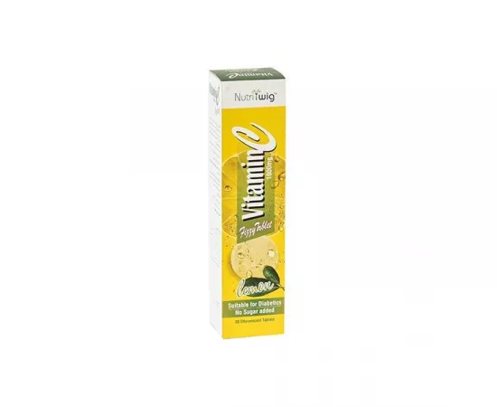 Nutriwig Vitamin C Lemon Flavour 1000 Mg x 20 Effervescent Tablets