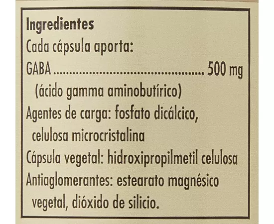 Solgar Gaba Vegetable capsules 500 mg 50's
