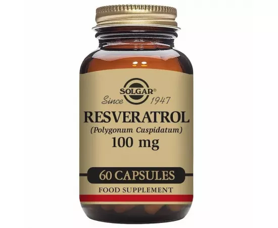 كبسولات الريسفيراترول النباتية  بتركيز 100 ميللي جرام من سولجار 60's