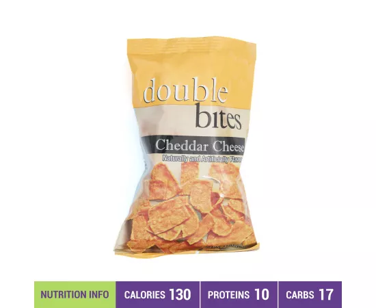 Qvie Double Bites Cheddar Cheese Flavour x 33 g