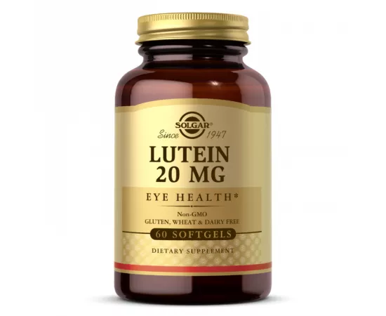 Solgar Lutein 20 mg Eye Health Supplements 60 Softgels