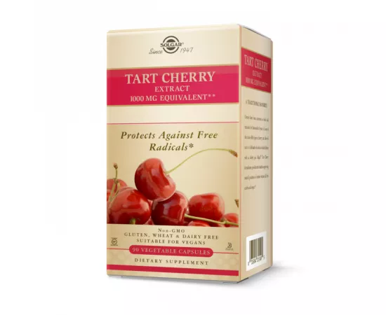 Solgar Tart Cherry 1000 mg Vegetable Capsules 90s