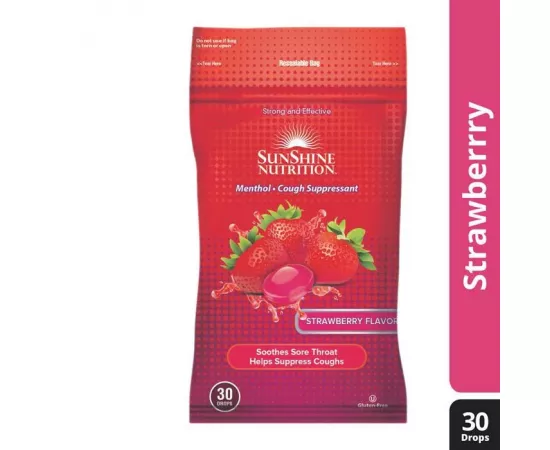 Sunshine Nutrition Strawberry Flavor Lozenges 30'S