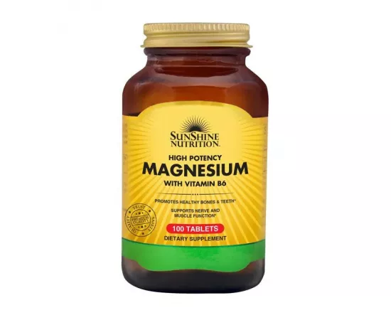 Sunshine Nutrition High Potency Magnesium 100 Tablets